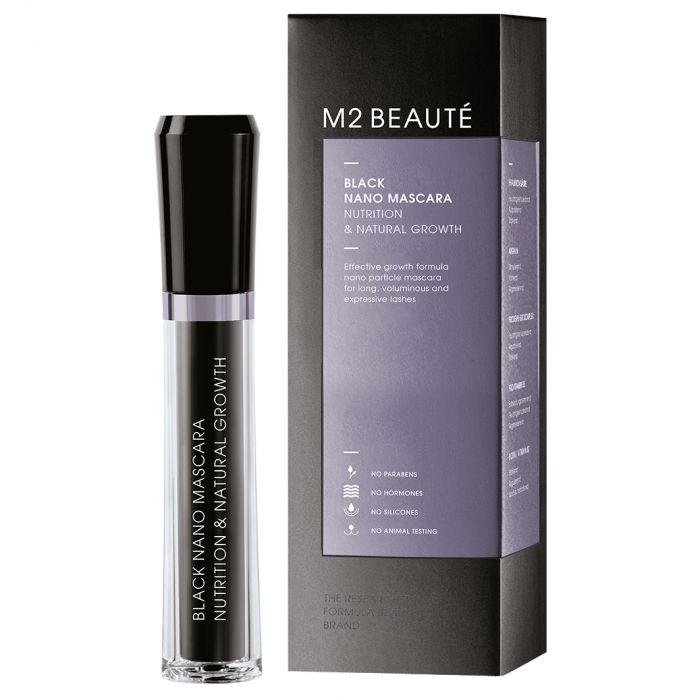 M2 Beauté Black Nano Mascara 6ml main product photo