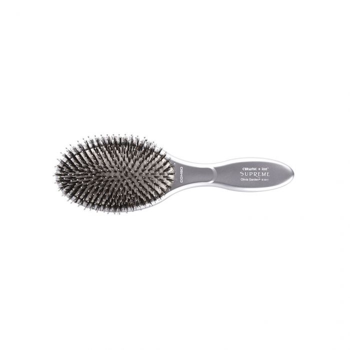 Olivia Garden Expert Care Oval Boar&Nylon Silber main product photo