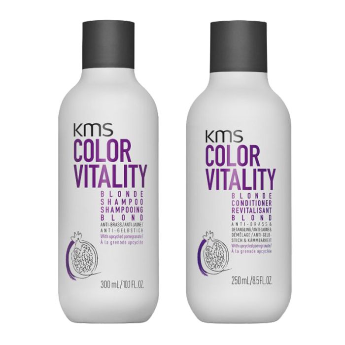 KMS ColorVitality Blonde Shampoo 300ml + Conditioner 250ml main product photo