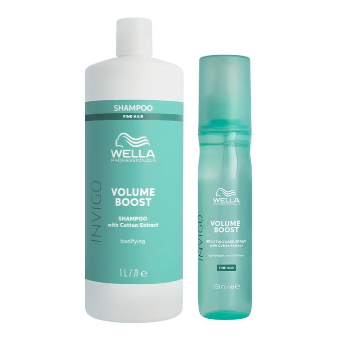 Wella Invigo Volume Boost Shampoo + Spray main product photo