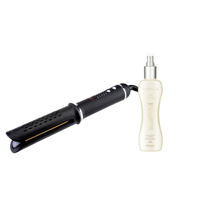 CHI AirTwist Pro Lockenstab Schwarz + Biosilk Silk Therapy Thermal Shield 207ml main product photo