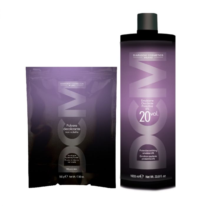 DCM 10 Levels Lightening Powder 500gr + Developer 20VOL 1000ml main product photo