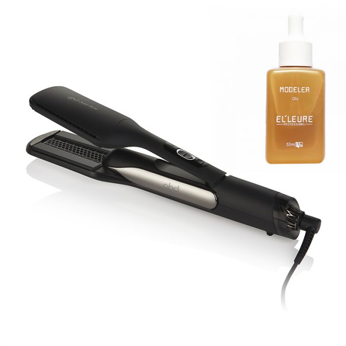 ghd Duet Style Black + Elleure Modeler Olie 50ml main product photo