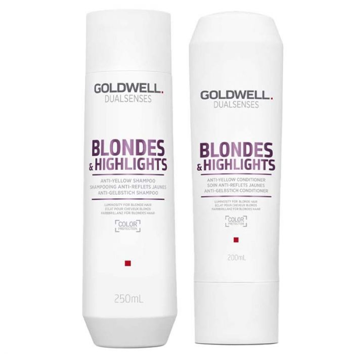 Goldwell Dualsenses Blondes & Highlights Anti-Yellow Shampoo 250 ml + Conditioner 200 ml main product photo