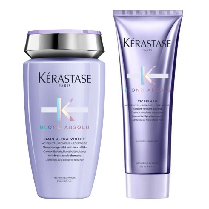 Kerastase Blond Absolu Bain Ultra-Violet 250ml + Cicaflash 250ml main product photo
