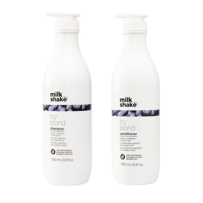 Milk_Shake Icy Blond Shampoo 1000ml + Conditioner 1000ml main product photo