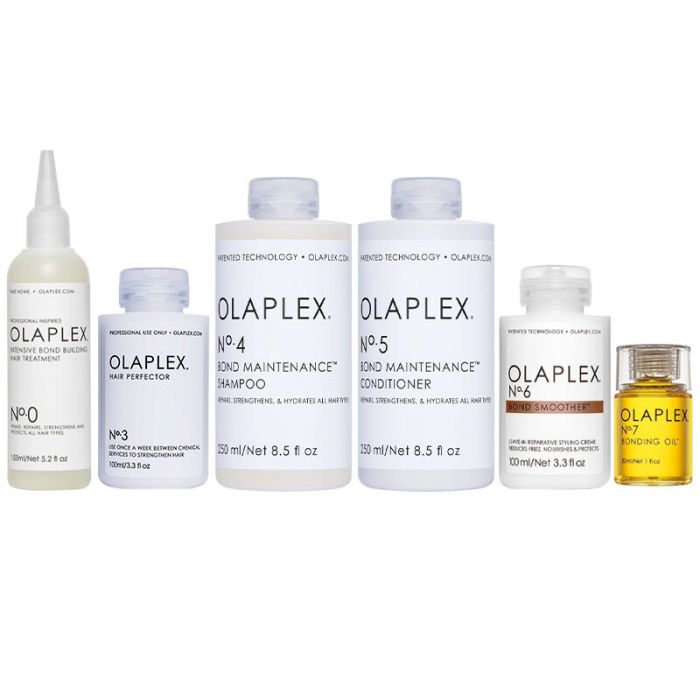 Paket für strapaziertes Haar Olaplex Nr. 0 + 3 + 4 + 5 + 6 + 7 main product photo