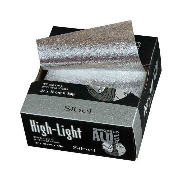 Sibel Precut Embossed Aluminium Sheets 300st 27x12cm main product photo