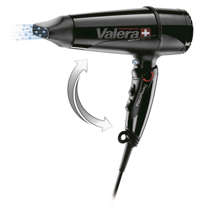 Valera Haartrockner Swiss Light 5400 Fold Away Ionic schwarz 2000W main product photo