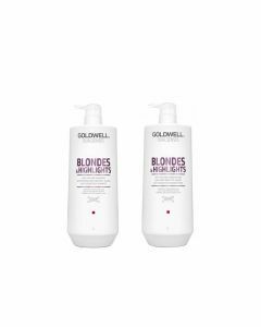 Goldwell Dualsenses Blondes &amp; Highlights Shampoo + Conditioner