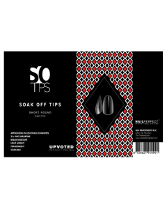 NailPerfect UPVOTED Soak Off Tips Short Round