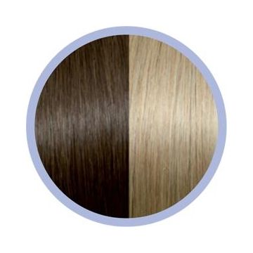 Seiseta Microring Extensions - 50cm - natural straight - #18/24