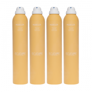 4x Elleure Modeler starkes Haarspray 300ml