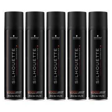 5x Schwarzkopf Silhouette Super Hold Spray 300ml