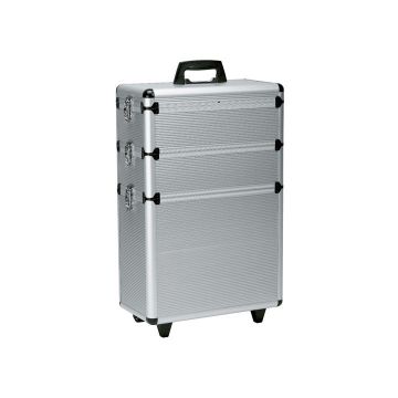 Sibel 3-teiliges Aluminium-Gepäck Silber 65x43x22cm