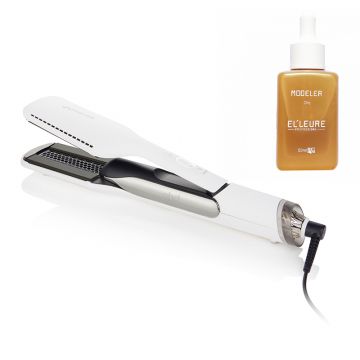 ghd Duet Style White + Elleure Modeler Olie 50ml