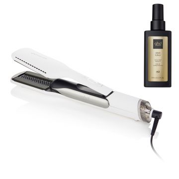 ghd Duet Style White + ghd Styling Oil Sleek Talker 95ml