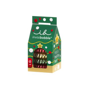 Invisibobble Set Jingle Spiral S 4st