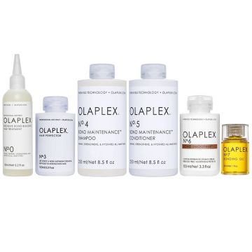 Beschadigd haar pakket Olaplex No.0 + 3 + 4 + 5 + 6 + 7