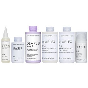 Beschadigd haar pakket Olaplex No.0 + 3 + 4 + 4P + 5 + 8