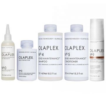 Beschadigd haar pakket Olaplex No.0 + 3 + 4 + 5 + 9