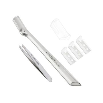 Tweezerman Brow Razor + Mini Tweezer Set